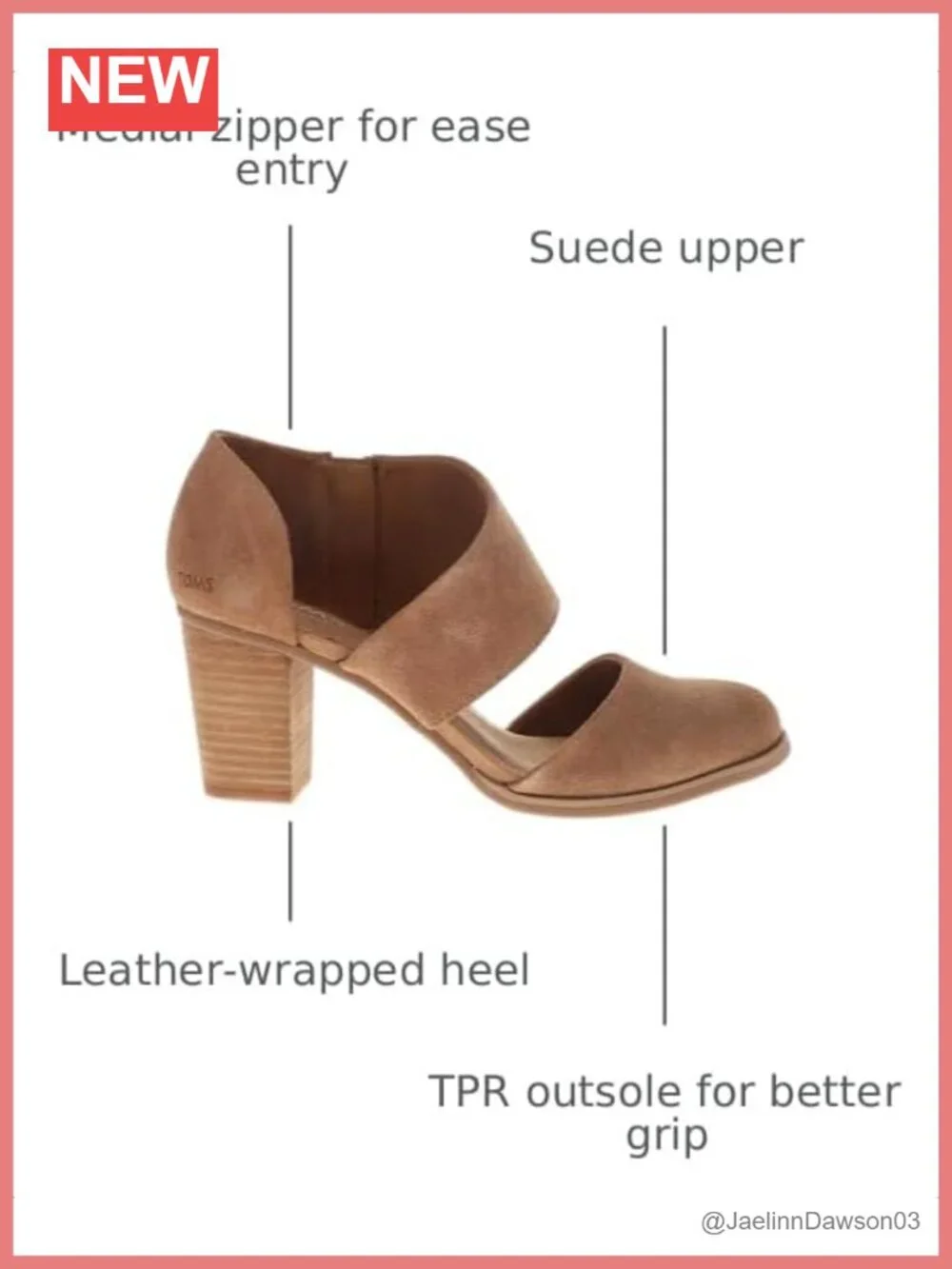 Women's Milan Closed Toe Heels, Leather Upper, CloudBound Insole, Side Zipper